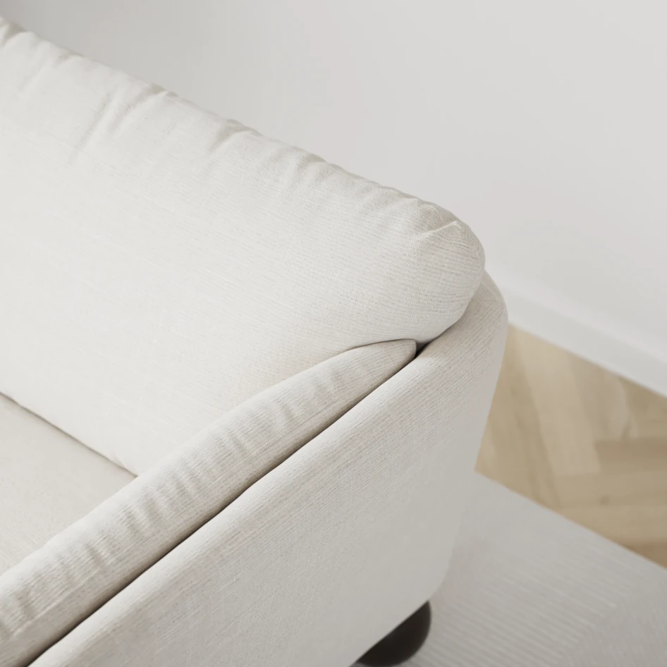 Madison Lux - Hörnsoffa 2+3-sits, hörn 1 - Vit