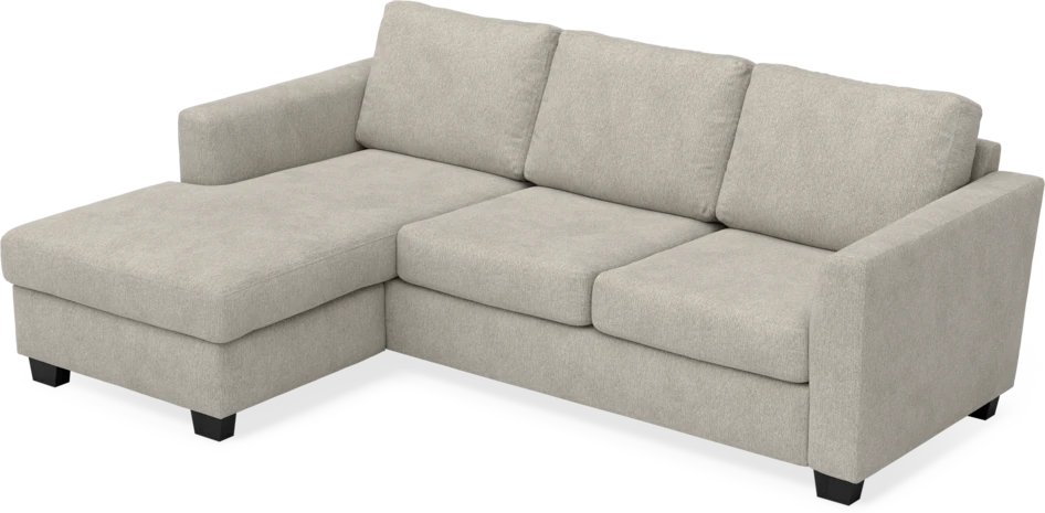 Friday - 3-sits soffa med schäslong vänster - Beige
