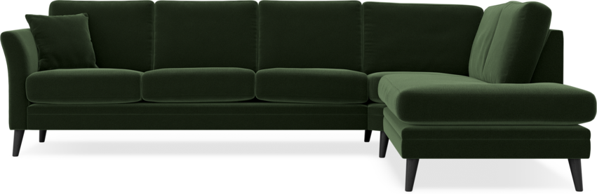 Eden - 3-sits soffa med divan - Grön