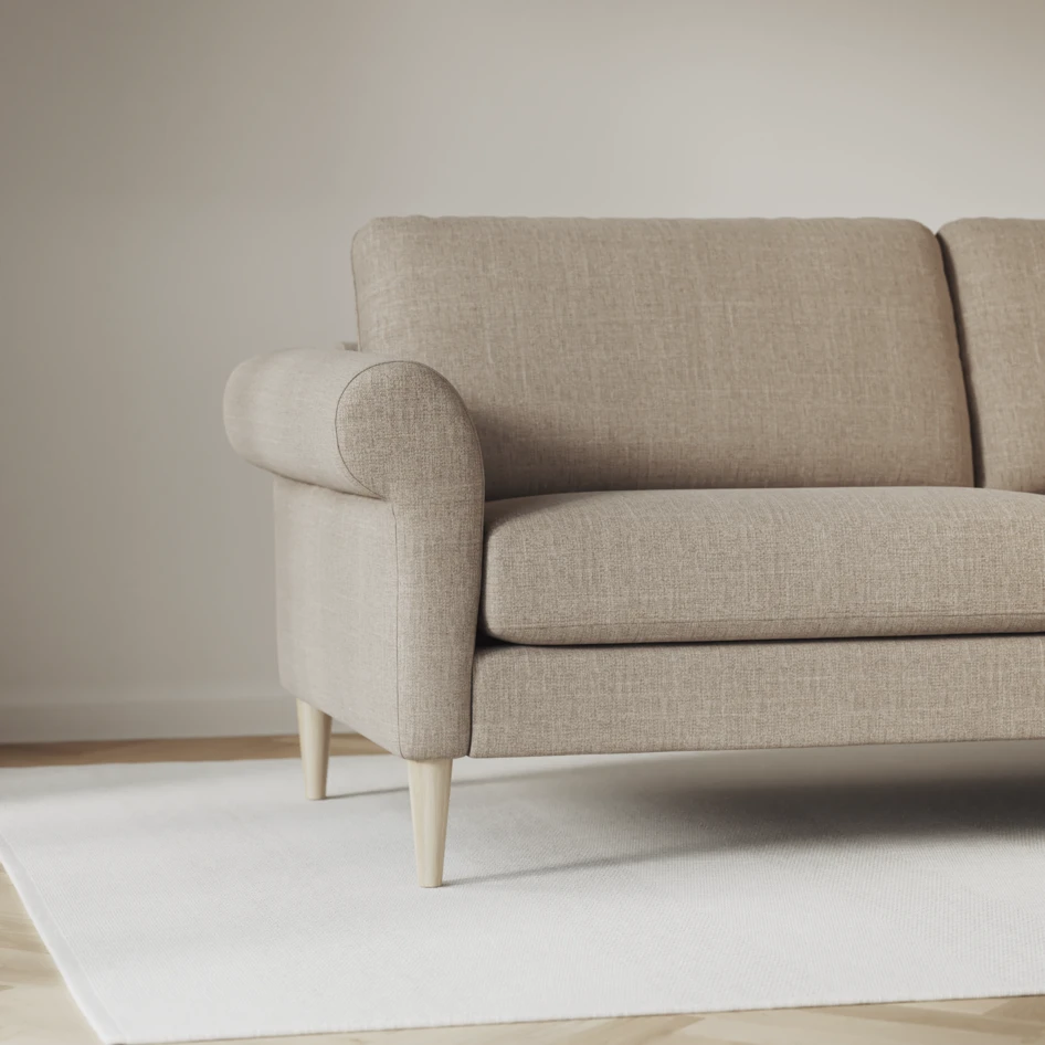 Bridge - 3-sits soffa svängd - Beige