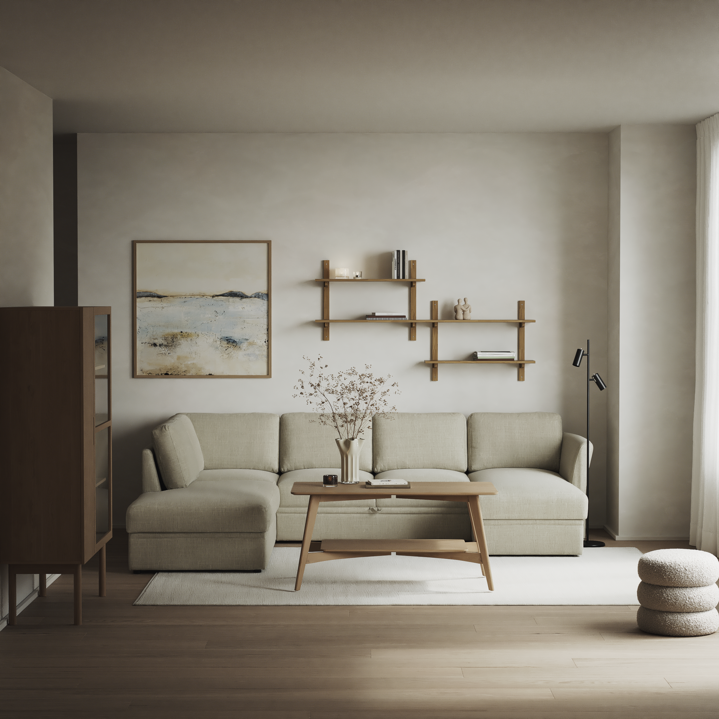 Öland - Bäddsoffa med divan vänster och schäslong höger - inspiration