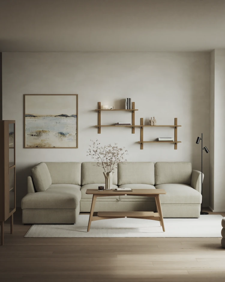 Öland - Bäddsoffa med divan vänster och schäslong höger - inspiration