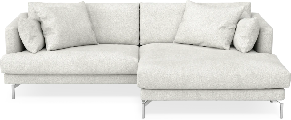 Harper - 4-sits med schäslong XL höger - Vit