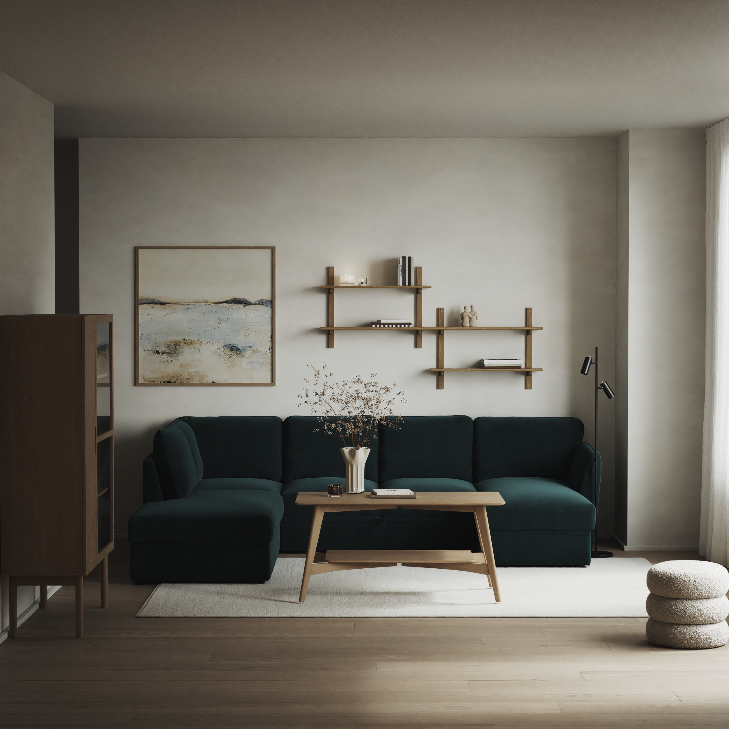Öland - Bäddsoffa med divan vänster och schäslong höger - inspiration