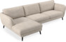Madison Lux - 3-sits soffa med schäslong vänster - Vit