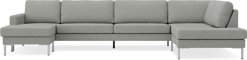 Sierra - 4-sits soffa med schäslong vänster och divan höger - Grå
