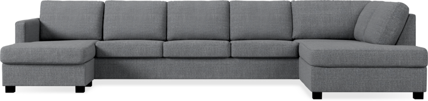 Nevada - 4-sits soffa med schäslong vänster och divan höger - Grå