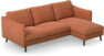 Madison - 2-sits soffa med schäslong höger - Orange