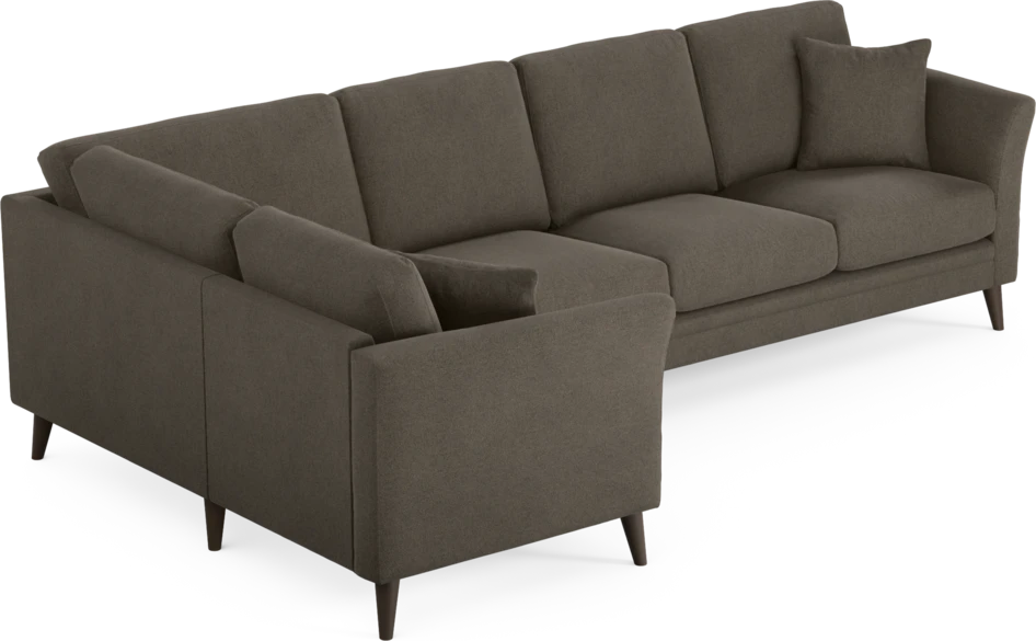 Eden - Hörnsoffa, 1+3-sits - Brun