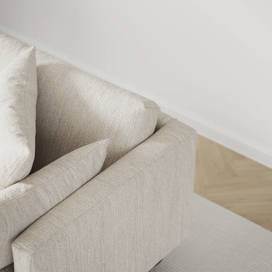 Harper - 4-sits soffa - Vit