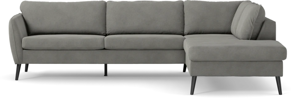 County - 2,5-sits soffa med divan höger - Grå