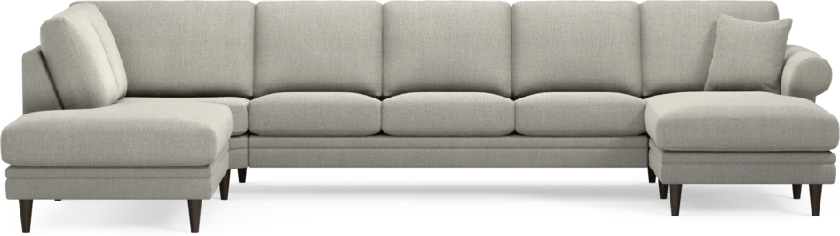Eden - 3-sits soffa med divan vänster och schäslong höger - Grå