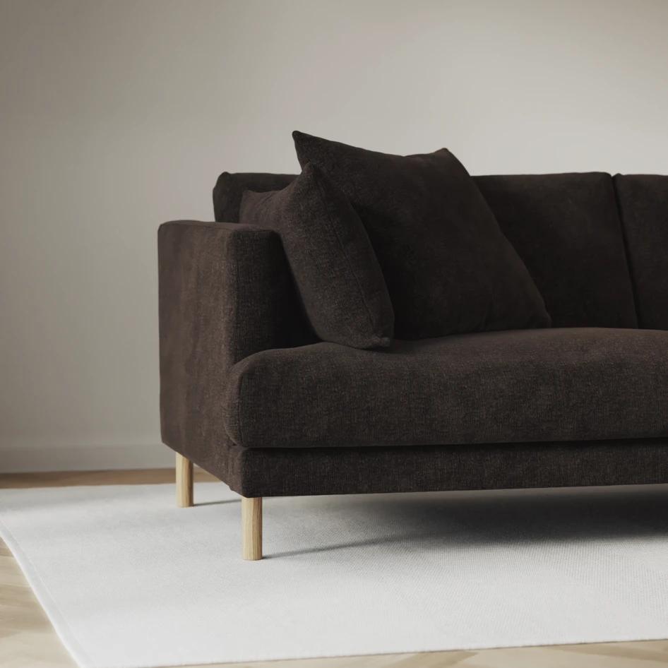 Harper - 4-sits soffa - Brun