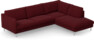 Madison Lux - 3-sits soffa med divan höger - Röd