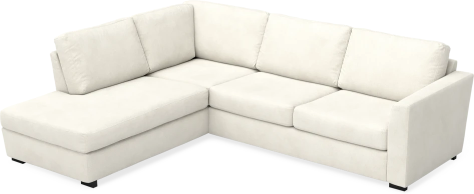 Friday - 2,5-sits soffa med divan vänster - Vit