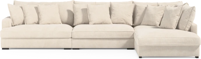 Rossi, 4-sits soffa med divan höger