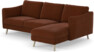 Madison - 2-sits soffa med schäslong höger - Orange