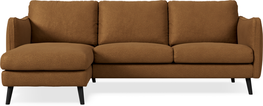Madison Lux - 2-sits soffa med schäslong vänster - Brun