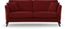 Eden - 2,5-sits soffa svängd - Röd