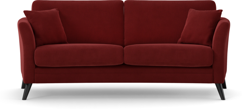 Eden - 2,5-sits soffa svängd - Röd