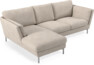 Madison Lux - 2-sits soffa med schäslong vänster - Vit