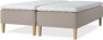 Delux Dream - Ramsäng, dubbelsäng med bäddmadrass - Beige