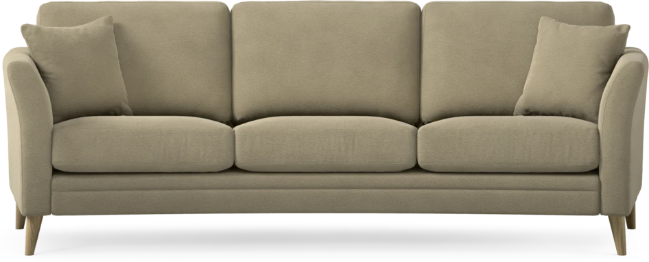Eden - 3-sits soffa svängd - Beige