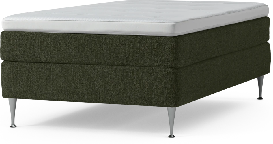Delux Sense - Kontinentalsäng, enkelsäng 120 cm med bäddmadrass och sängben