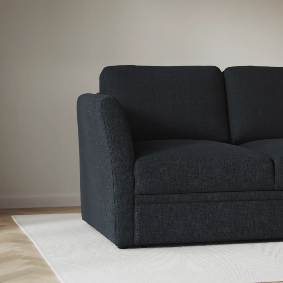Öland - Bäddsoffa med divan höger - Blå