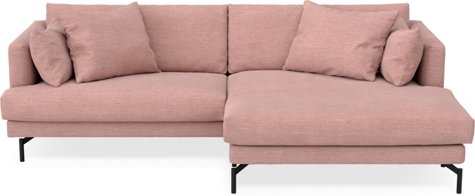 Harper - 4-sits med schäslong XL höger - Rosa