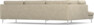 Madison - 3-sits soffa med divan vänster - Beige