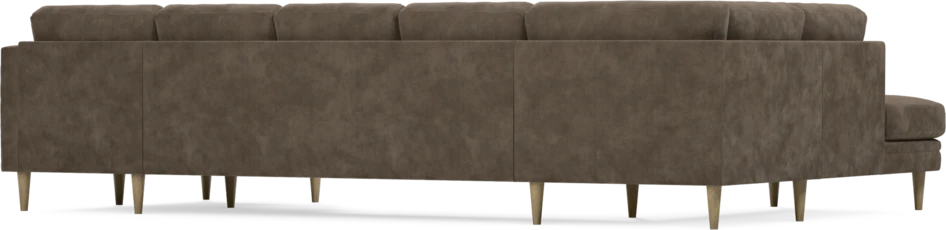 Eden - 3-sits soffa med divan vänster och schäslong höger - Brun