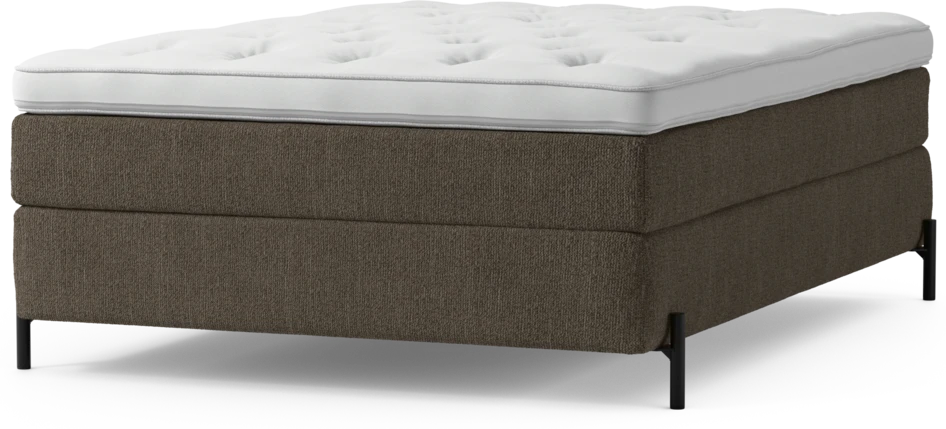 Delux Sense - Kontinentalsäng, enkelsäng 140 cm med bäddmadrass och sängben