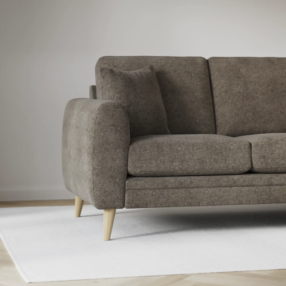Eden - Hörnsoffa, 3+1-sits - Brun