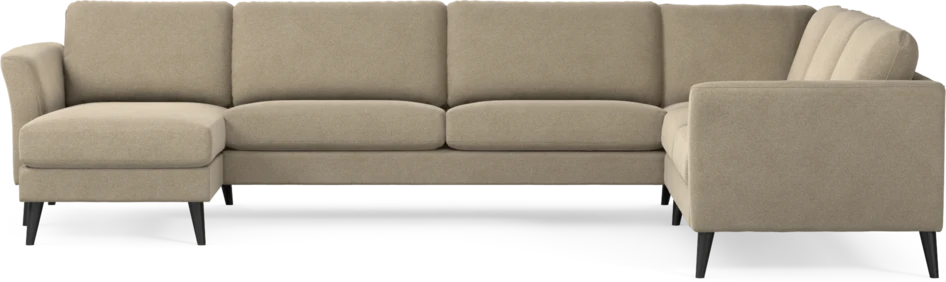Bridge - Hörnsoffa, 3+2-sits med schäslong vänster - Beige