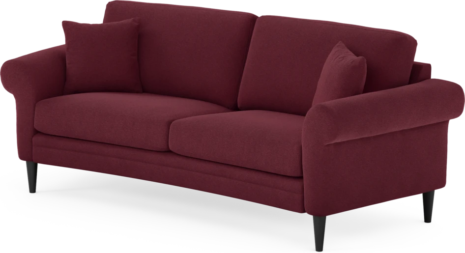 Eden - 2,5-sits soffa svängd - Röd