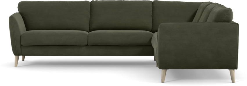 Bridge - Hörnsoffa, 3+2-sits - Grön