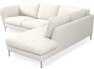Madison Lux - 2-sits soffa med divan höger - Vit
