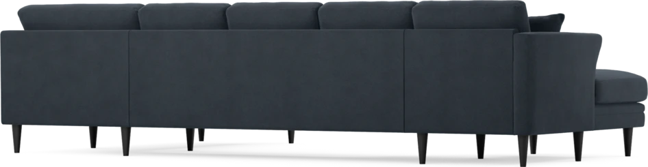 Eden - 3-sits soffa med schäslong vänster och divan höger - Blå
