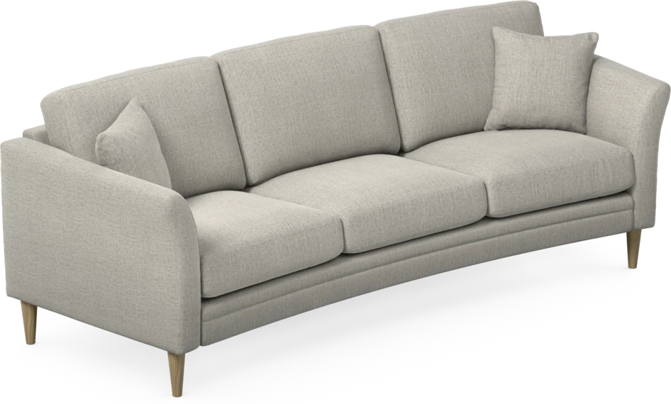 Eden - 3-sits soffa svängd - Grå