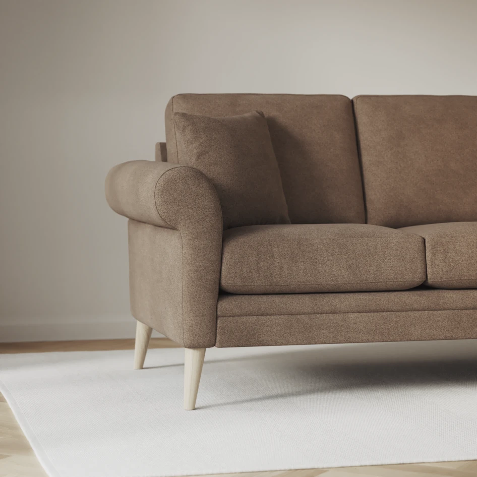 Eden - 3-sits soffa - Brun