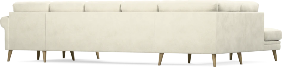 Eden - 3-sits soffa med divan vänster och schäslong höger - Vit