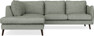 Madison - 2-sits soffa med divan vänster - Turkos