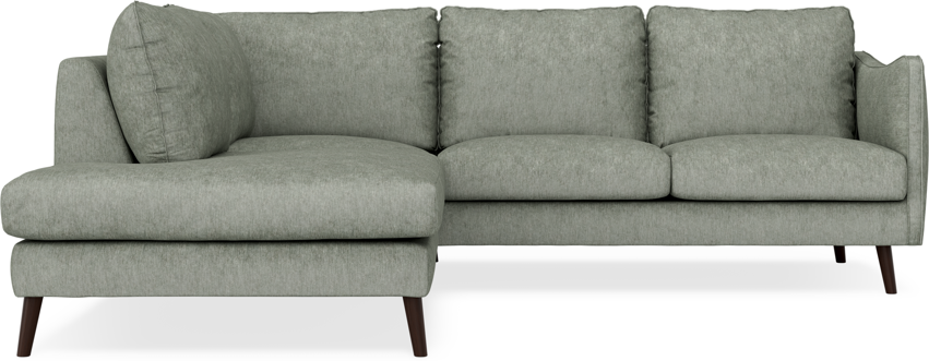 Madison - 2-sits soffa med divan vänster - Turkos