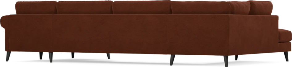 Bridge - 3-sits soffa med divan vänster och schäslong höger - Orange