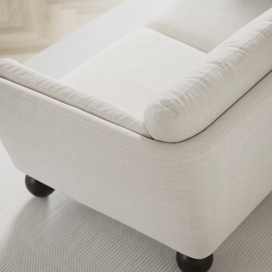 Madison Lux - Hörnsoffa 2+3-sits, hörn 1 - Vit