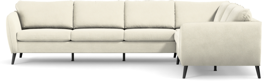 County - Hörnsoffa, 3+2-sits - Vit