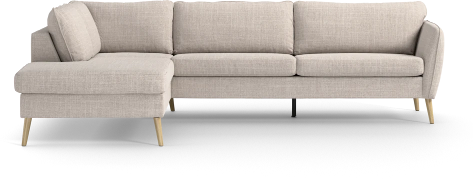 County - 2,5-sits soffa med divan vänster - Beige