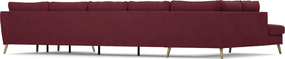 County - 4-sits soffa med divan vänster och schäslong höger - Röd