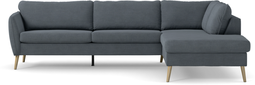 County - 2,5-sits soffa med divan höger - Blå